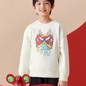 Balabala Kids Boy Transition Knitted Long Sleeve Sweatshirt