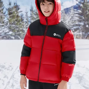 Balabala Kids Unisex Chinese Red Down Jacket